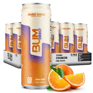 BUM Energy Energy Drink - Orange Sunrise (12 Drinks, 12 Fl. Oz. Each)