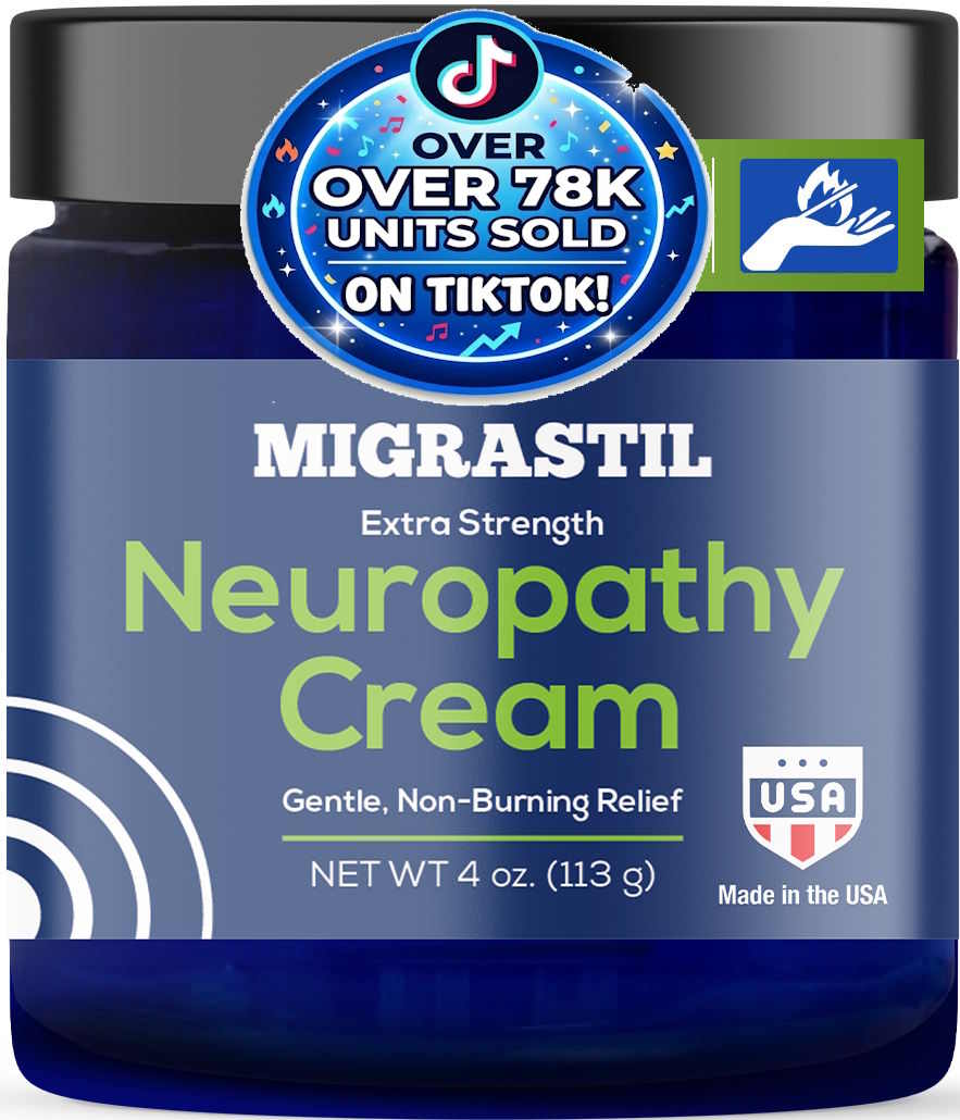 Migrastil Neuropathy Cream - Soothing Cream for Feet, Legs, Hands, Etc. Aloe Shea Butter Gentle Clove Moisturizing Body