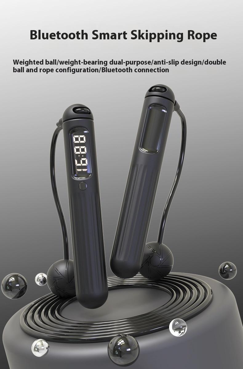 Smart Bluetooth Jump Rope With CounterFitness Weight Bearing Ball