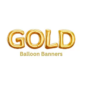 Gold Zodiac Name Balloon Banner
