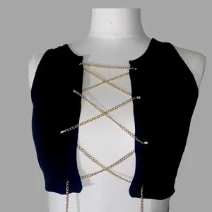 90s Aaliyah Top (Black)