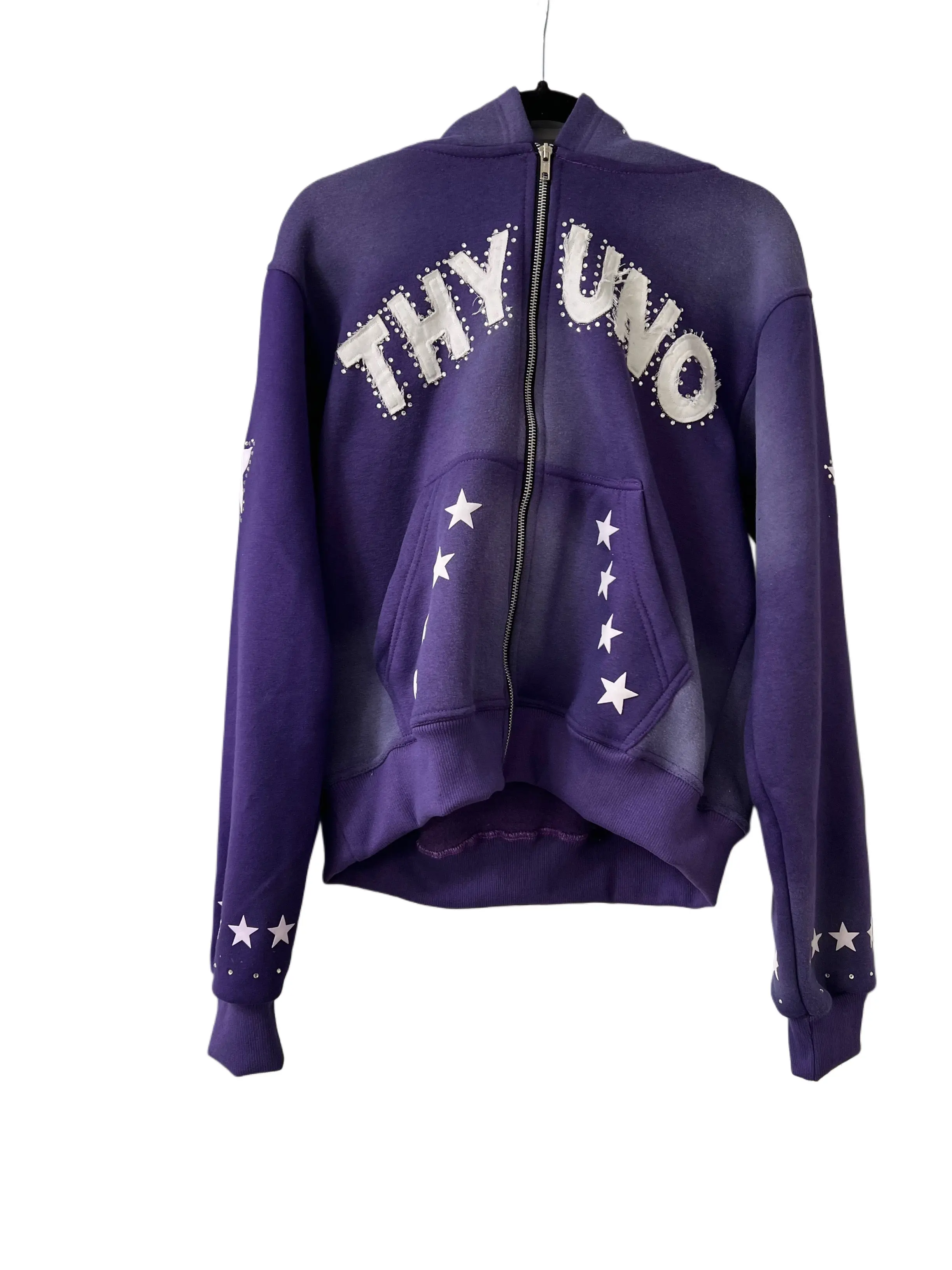 Purple "Separation = Elevation" Zip up