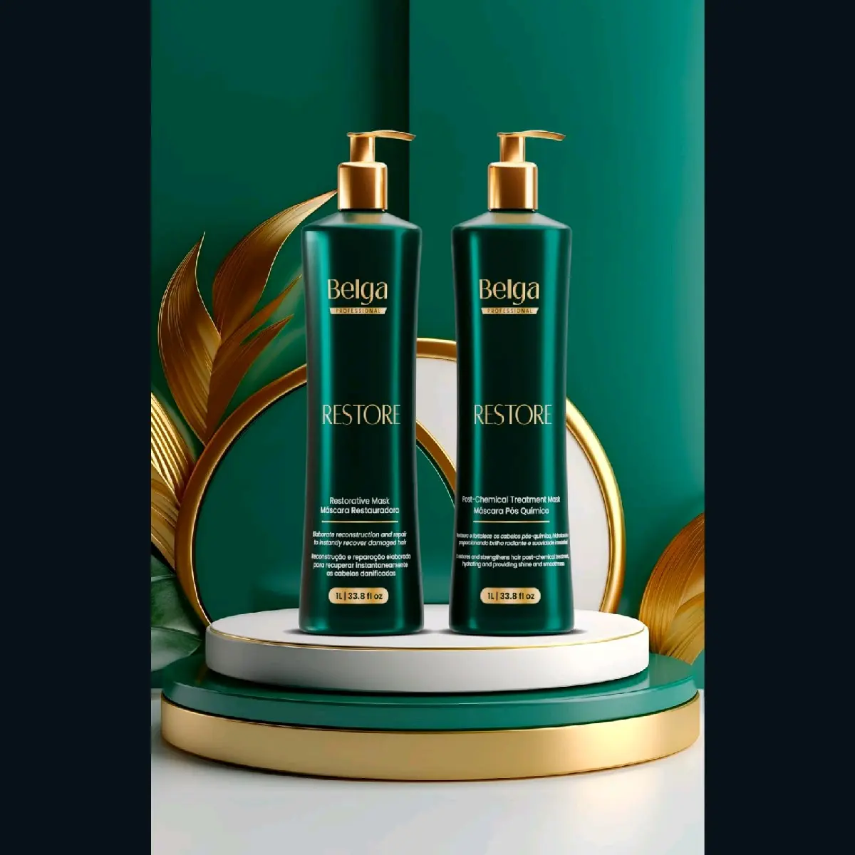 Hair Treatment, Restore by Belga Professional Haircare Moisturizing Conditioner Coconut Nourishing