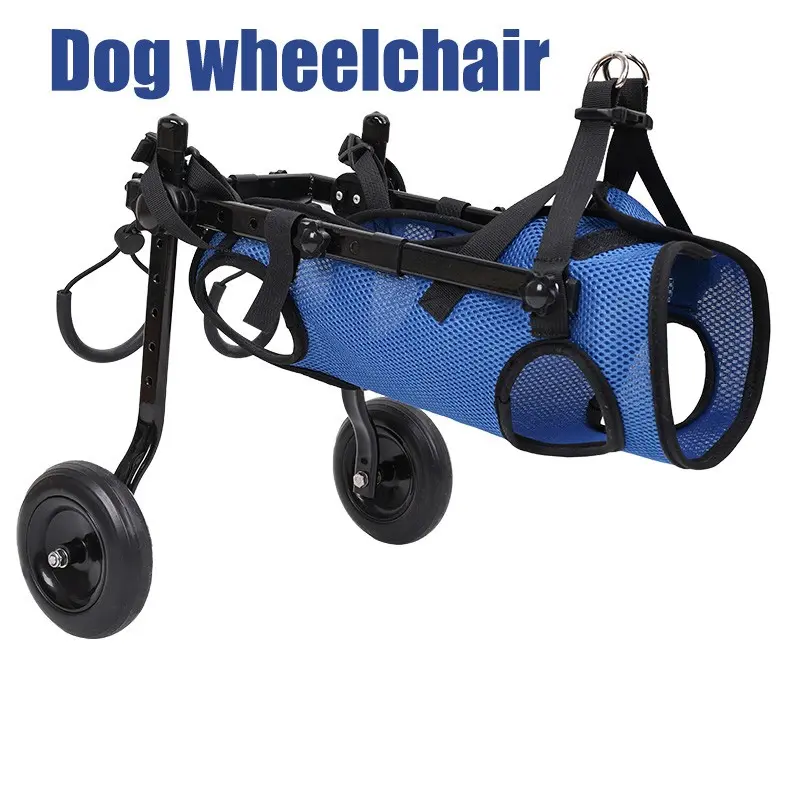 Dog Wheelchair for Pet Recovery, Adjustable Rear Dog Walker, Supportive Mobility Aid for Disabled and Injured Puppies, Fabric and Metal Construction