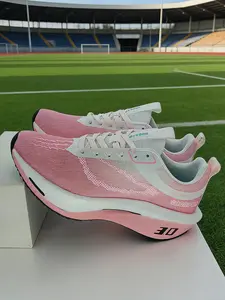 Women's Lace-Up Platform Casual Running Shoes Athletic Running Shoes Trendy Lightweight High-Elastic Comfortable Breathable Sneakers for Daily Wear & Outdoor Sports