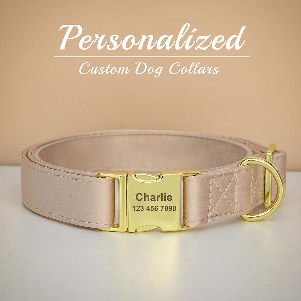 Engraved Dog Pet Collar Custom Puppy Kitten ID Tag Accessories Collar Personalized Nameplate Collars For Dogs Cats Chiens XS-L