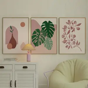 3pcs/set Frameless Wall Art Prints Southwest Style Decor, Modern Desert Theme Bedroom Posters, Living Room Bedroom Decoration, Unframed Art Print