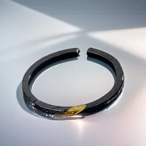Full Silver s925 Bangle Sterling Silver bangle Men's open bangle can be freely adjusted size for boyfriend's birthday holiday gift Silver weight 33 g /1.16 oz