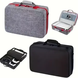 PS5 Travel Organizer Case with Durable Handle, Portable Luggage for Gaming Console Accessories