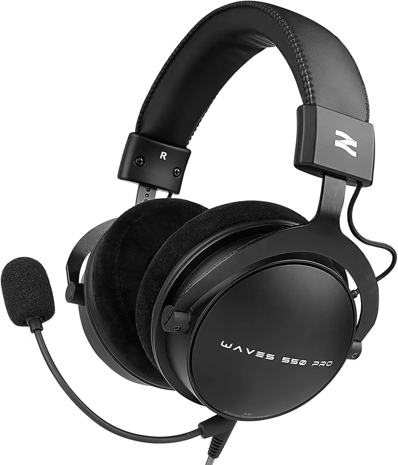Talomen W550X Wired Electronic Studio Headphone - Adjustable Recording Equipment with Detachable Boom Mic for Podcasting, Streaming, Durable