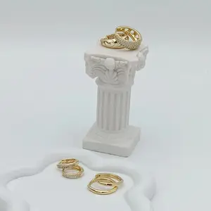 Small hoops in various styles. 14k gold plated, high quality