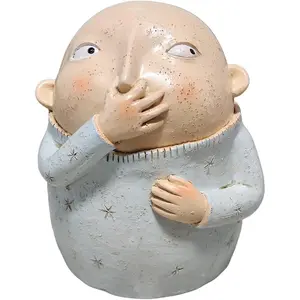 Boy Holding Nose Statue, Funny Bathroom Decor, Knick Knacks for Shelves, Bathroom Figurines, Cute Weird Vulgar Figurine