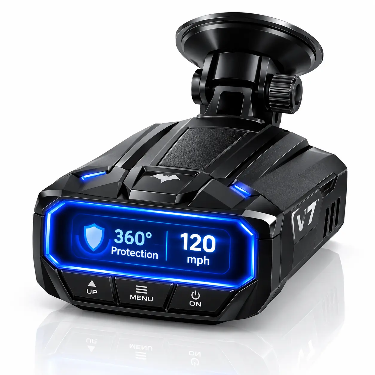 High‑Gain Signal Vehicle Speed Detector Automobile Speed Warning Gadget 1000M Valid Receiving Distance 3‑Color Digital Display Screen For Daily Highway Cruising