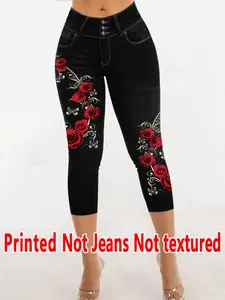 Women's Fitted Capri Pants, Natural Waist Design, All Season Wearable, Non-Denim Fabric, Stylish Women's Bottoms for Daily Use