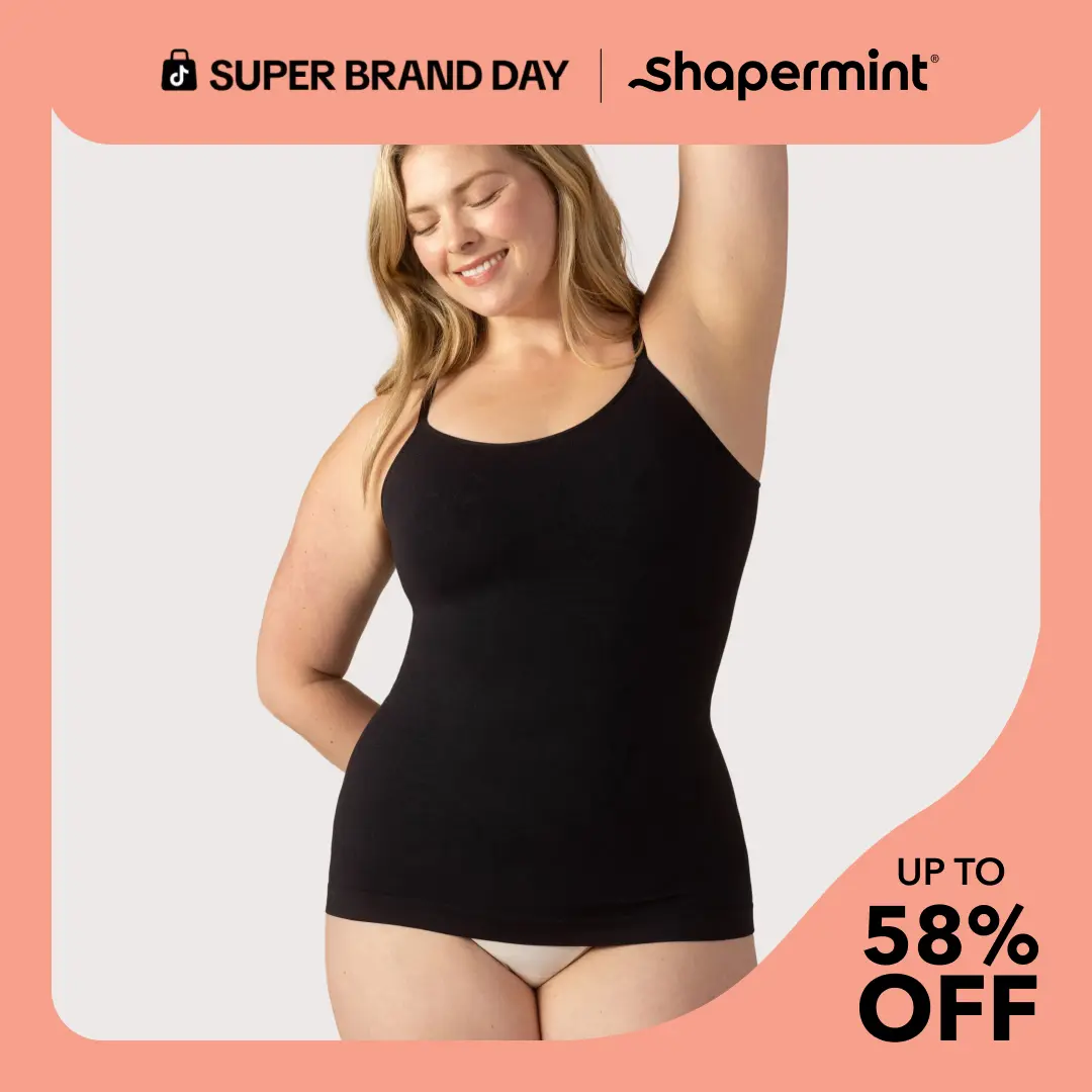 Shapermint Scoop Neck Shapewear Cami with Breathable Fabric & Seamless Design Womenswear Light Shapermint Scoop Neck Shapewear Cami with Breathable Fabric & Seamless Design Womenswear Light