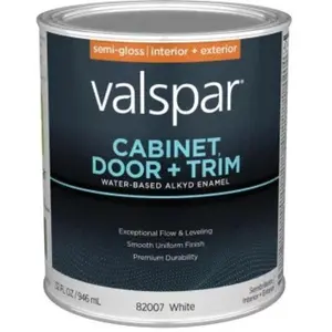 Valspar  1 qt. Enamel Cabinet & Door & Trim Paint, White