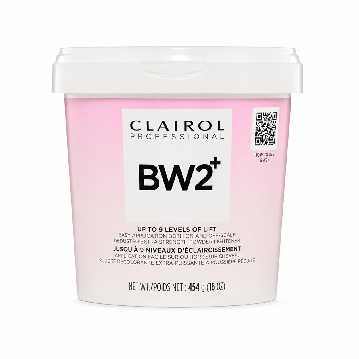 Clairol Professional BW2+ Extra Strength Powder Lightener | Up to 9 Levels of Lift for Hair Highlights & Lightening 16oz pack（454g）