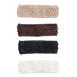 4 count Crochet Headbands Multi Color Soft Retro Stretch Knitted Hair Accessories for Dress up Parties Halloween Costume  Outdoor Activities