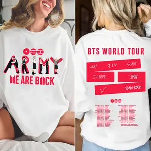 2026 World Tour T-shirt, Unisex Graphic Sweatshirt, Kpop Tour Merch Concert Outfit, Womenswear & Menswear, Gift For Fans