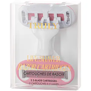 Pink Razor Cartridges |   2 Pcs Razor Blade Refills |   Double Bladed Head Razors for Women with Interchangeable Razor Refills for Consistently Smooth and Effortless Shaving