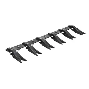 VEVOR Bucket Tooth Bar,45.2 in Heavy Duty 6 Teeth Tractor Bucket Bar for Tractor Loader Skidsteer, 4560 lbs Load Capacity,  Bolt On Teeth Bars for Buckets Protection Efficient & Soil Excavation
