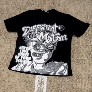 American different motion vintage oversized graphic t shirt harajuku grunge goth for couples y2k top korean gothic women clothes