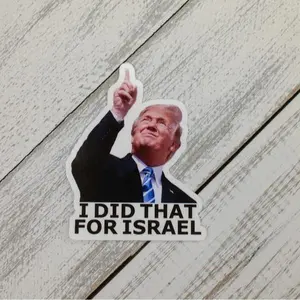 I Did That For Israel Sticker, I Did That Looking At Eclipse Meme Sticker