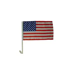 Barjan  USA CAR FLAG 12 X 18 HANGS OFF WINDOW