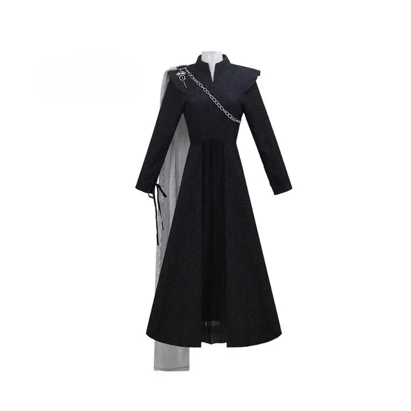 Women's Game of Thrones Daenerys Targaryen Dragon Mother Cosplay Full Set - Polyester Gowns, Skirt Dress, Windbreaker, Accessories (Halloween), Women's Clothes