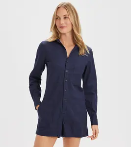 Linen Blend Playsuit