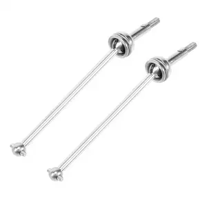 2Pcs CVD Hardened 45 Steel Drive Shafts, Upgrade Parts for Wltoys 144001, Wltoys 124019, LC Racing 1/14 RC Drift Cars