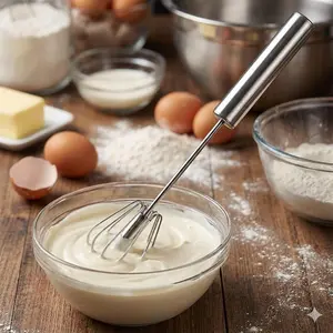 Gear Boosted Coffee Roaster, Anti-Slip Handheld Electric Mixer for Whipping Cream, Eggs & Milk | High-Speed Blender for Home & Commercial Kitchen, Baking Tool Electric Whisk