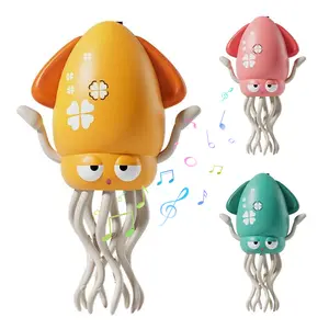 Magic dancing octopus puzzle early education electric induction automatic obstacle avoidance octopus decompression toy