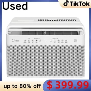 Pre-Owned Midea 12,000 BTU DOE U-Shaped Smart Window Air Conditioner, Energy Saving Inverter Cooling System, Coverage Up to 550 Square Feet, Wi-Fi Smart App Control, Quiet Low Noise Window Mount AC for Residential Indoor Use