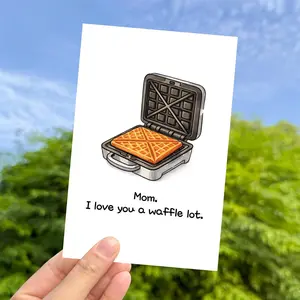 Creative Mother's Day Card for Mom, Mothers, Wife, GrandMother, Nana from Daughter, Son, Kids, Husband - 5x7 Inch Funny Greeting Card with Blank Inside for Personal Message