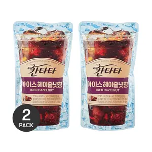 LOTTE Korea Canta Coffee Hazelnut 230ml  Each Pack of 2 Low Calorie Convenience Store Style