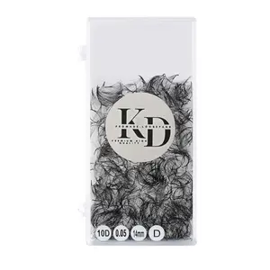 KaydiniLashes 1000pcs Eyelash Extensions - 10D Handmade Volume Lashes, 0.05mm Thickness, 10-17mm Length, Lightweight & Compact Design