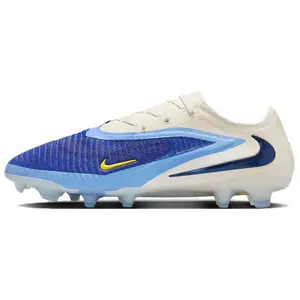 Nike Phantom 6 Low Elite Men's White and Blue Comfortable Durable Football Shoes Trending Shoes, House White Official Shoes to Get / Maison Mihara