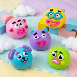 2026 New Dog Face Swap Squishy Toy, Soft Moldable Stress Relief Toy, Chic Desktop Decor for Adult Relaxation