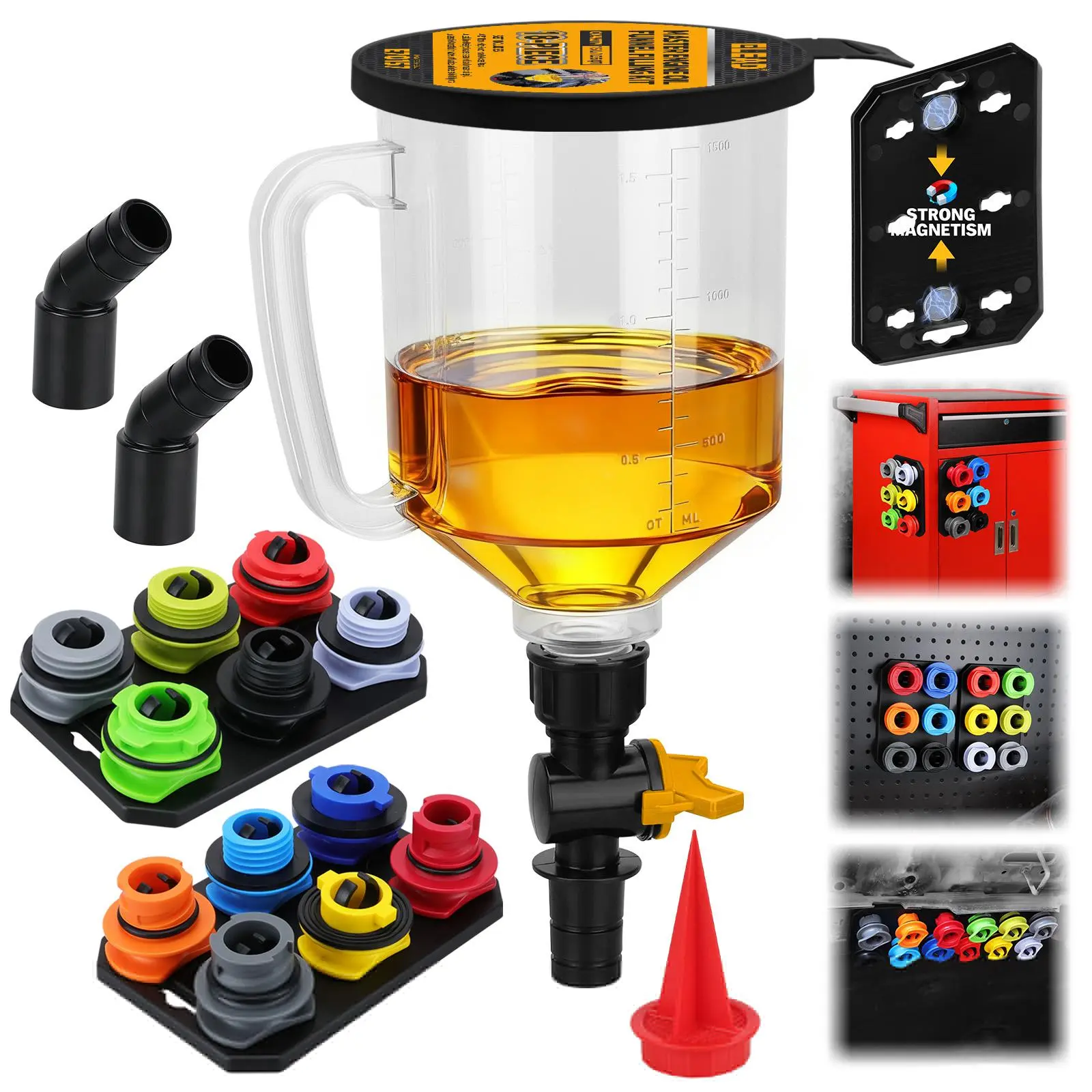 18-Piece Engine Oil Funnel Kit