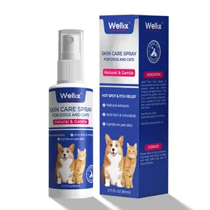 Wellix Hot Spot Spray for Dogs & Cats – Plant-Based Formula Itch & Skin Relief, 80ml