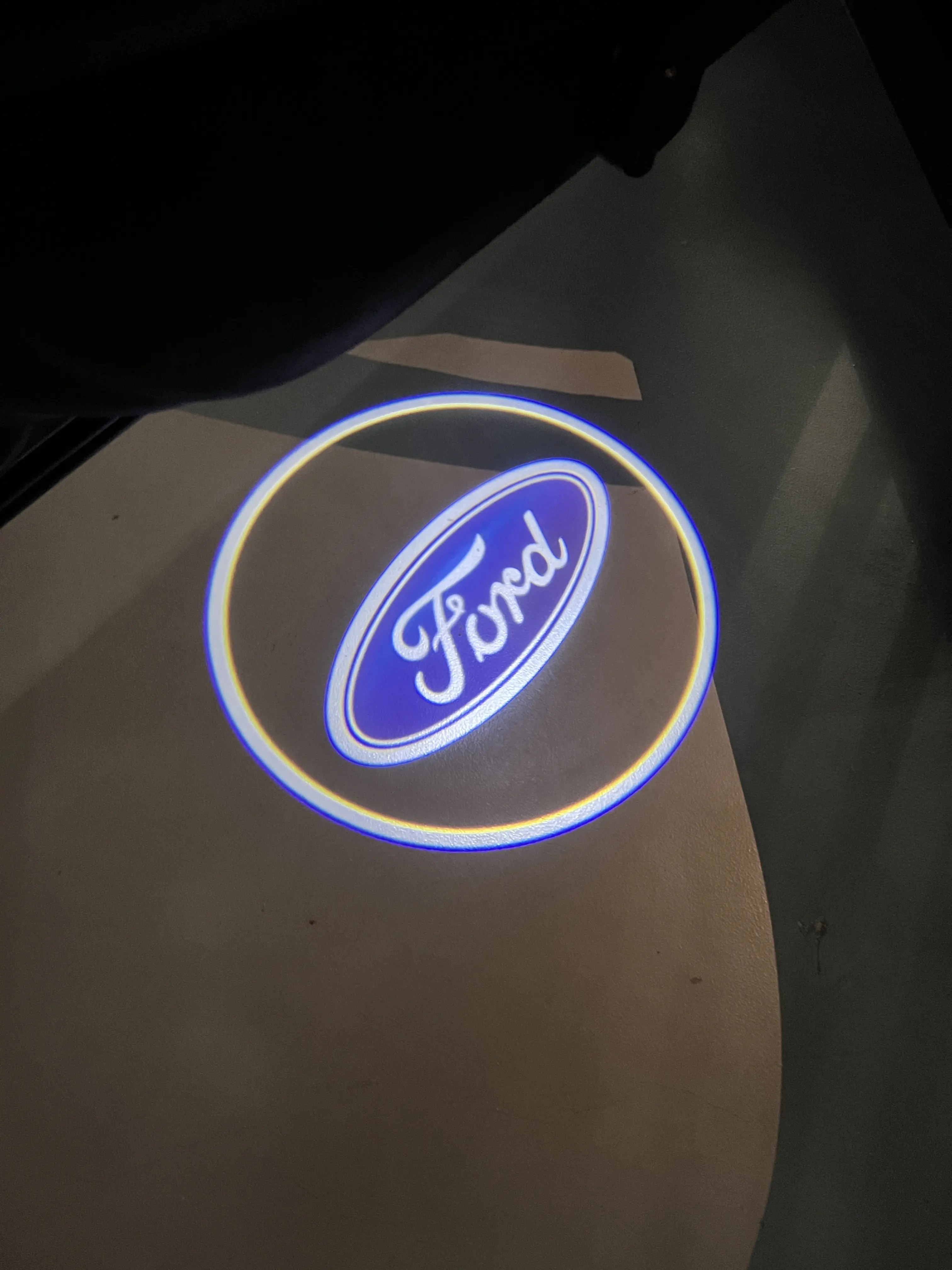 2pcs Wireless LED Door Welcome Lights - Stylized Car Logo, Carbon Fiber Pattern, Infrared Sensor Projection, Bright Output, Energy Efficient, Car Decorative Assemblies & Components, Led Door Light