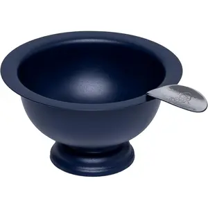 Stinky Cigar Personal Size Ashtray, Matte Blue - Compact, Durable Windproof Stainless Steel Design with 1 Stirrup, Deep Bowl, Heat Resistant & Easy to Clean - Perfect Solo Smoker's Companion