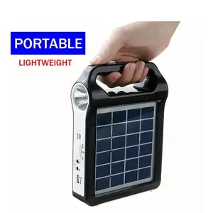 Solar Panel Power Storage Generator System | Portable Rechargeable USB Charger with Lamp Lighting, Home Solar Energy System Kit, Lithium Battery, Insulation Materials, USB Powered by JAHY2TECH