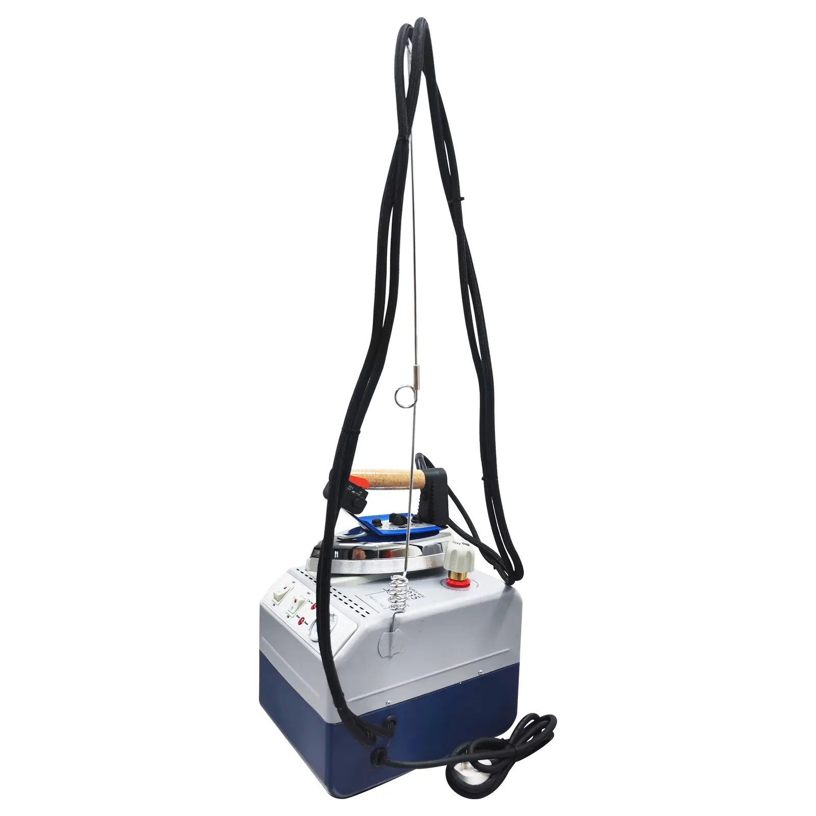 YOKOMA 220V Industrial Steam Iron Curtain Electric Iron Boiler Pressurized 3.5L Tank, large water tank boiler iron for laundry tailor shop use