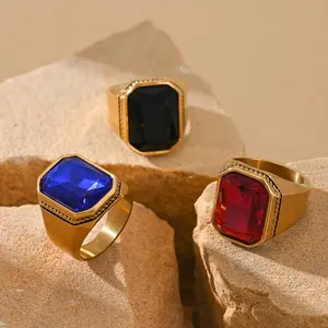 Simple and Elegant High-quality Men's Ring, Fashionable Geometric Stainless Steel Ring, Daily Casual Wear, Party and Banquet Accessories