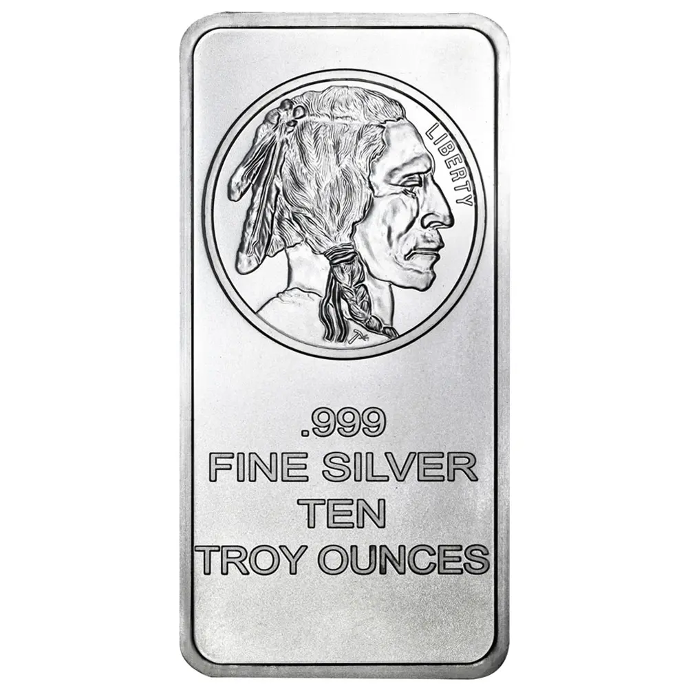 Lot of 20 - 10 Troy oz Buffalo .999 Fine Silver Bar Sealed