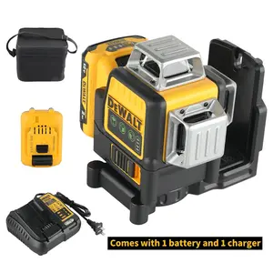 2025 Dewalt DW089LG 3 Sides*360 Degree Vertical 12 Lines Laser Level tools Horizontal Green Light Level Meter Outdoor