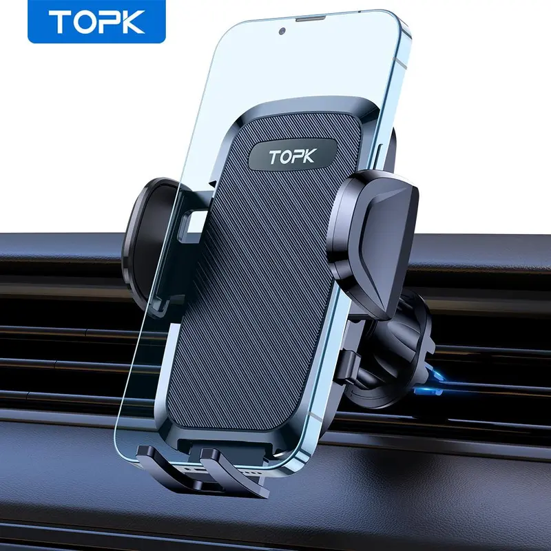 Rotatable Car Air Vent Phone Holder, Automotive Phone Holder, Mobile Car Holder, Durable Car Cellphone Mount, Cell Phone Mounts, Universal Car Phone Accessories Fit For All Phones, Car Phone Stand