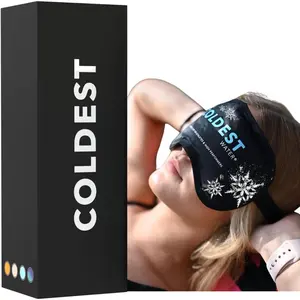 Reusable Cooling Gel Eye Mask for Puffy Eyes with Soft Plush Backing, Relieves Dark Circles Migraine Stress Relief